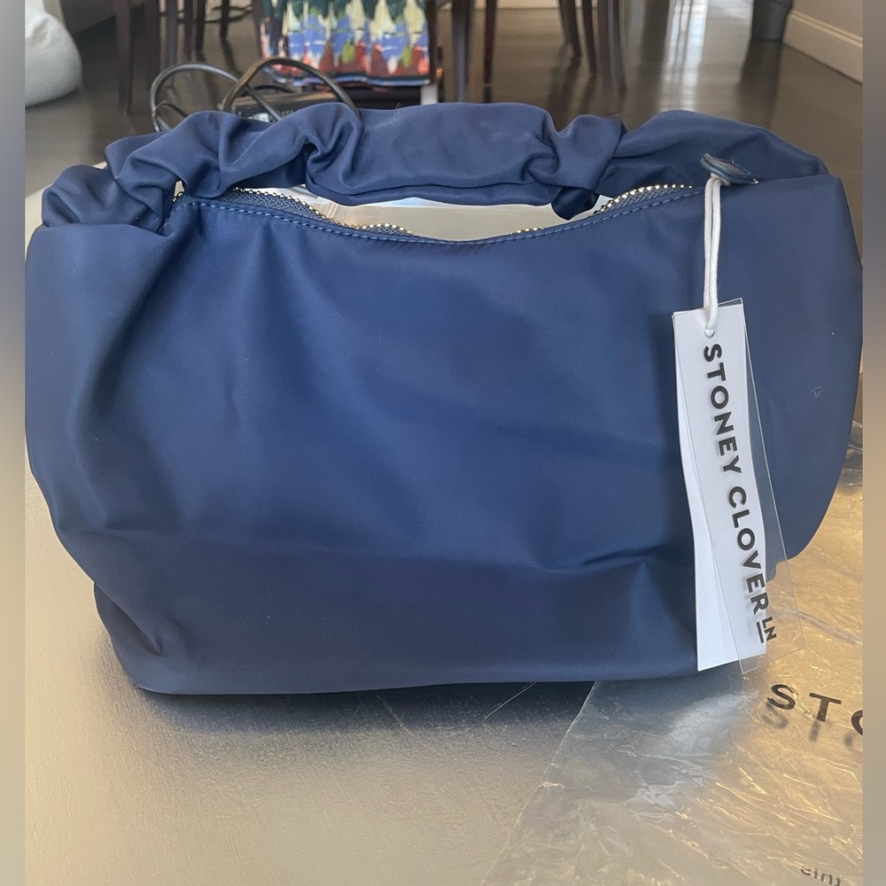 Stoney Clover Nylon Scrunch handle bag, color sapphire, NWT